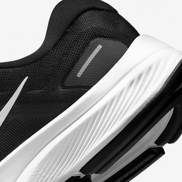 παπουτσια για τρεξιμο Nike Air Zoom Structure 24 δρομου γυναικεια μαυρα ασπρα | NK293XGQ