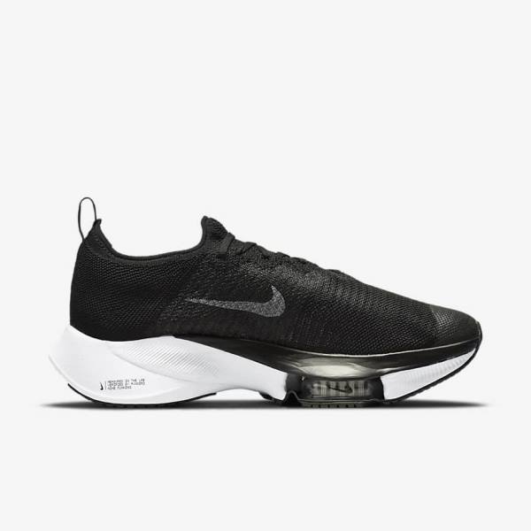 παπουτσια για τρεξιμο Nike Air Zoom Tempo NEXT% δρομου ανδρικα μαυρα σκούρο γκρι Πλατίνα ασπρα | NK602LNJ