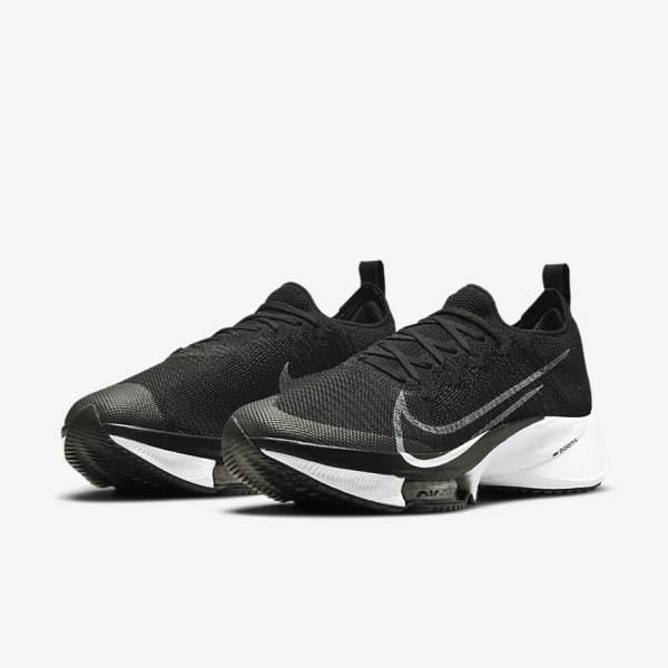 παπουτσια για τρεξιμο Nike Air Zoom Tempo NEXT% δρομου ανδρικα μαυρα σκούρο γκρι Πλατίνα ασπρα | NK602LNJ