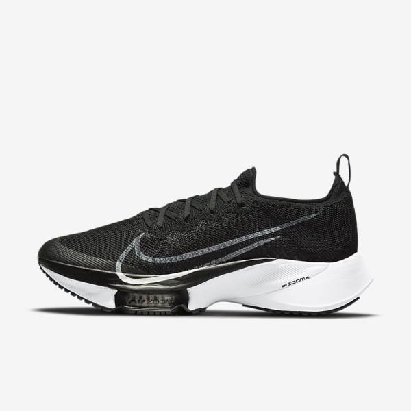 παπουτσια για τρεξιμο Nike Air Zoom Tempo NEXT% δρομου ανδρικα μαυρα σκούρο γκρι Πλατίνα ασπρα | NK602LNJ