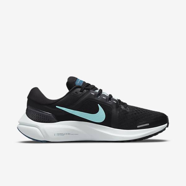 παπουτσια για τρεξιμο Nike Air Zoom Vomero 16 δρομου γυναικεια μαυρα ανοιχτο τυρκουάζ πρασινο | NK792KND