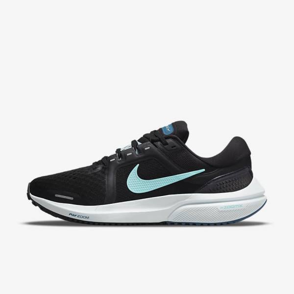 παπουτσια για τρεξιμο Nike Air Zoom Vomero 16 δρομου γυναικεια μαυρα ανοιχτο τυρκουάζ πρασινο | NK792KND