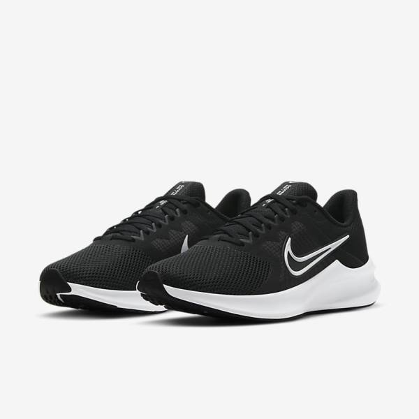 παπουτσια για τρεξιμο Nike Downshifter 11 δρομου γυναικεια μαυρα σκούρο γκρι ασπρα | NK632BMQ