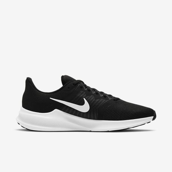 παπουτσια για τρεξιμο Nike Downshifter 11 δρομου ανδρικα μαυρα σκούρο γκρι ασπρα | NK658EOW