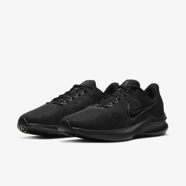 παπουτσια για τρεξιμο Nike Downshifter 11 δρομου ανδρικα μαυρα ανοιχτο γκρι σκούρο γκρι | NK697XLO