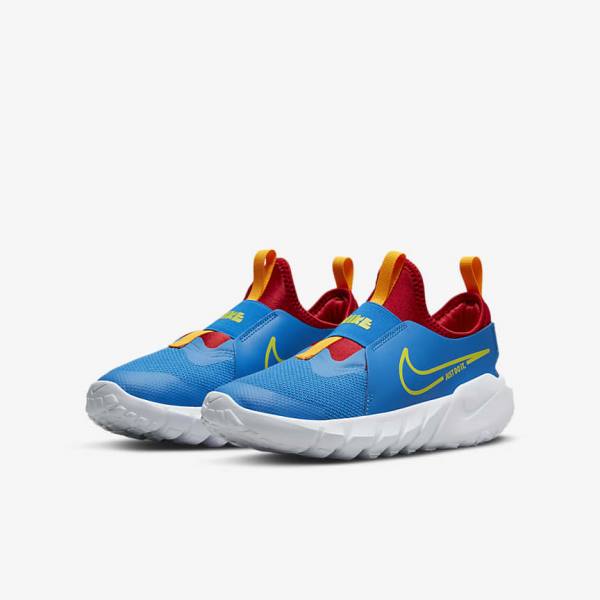 παπουτσια για τρεξιμο Nike Flex Runner 2 Older δρομου παιδικα μπλε κοκκινα χρυσο χρωμα πρασινο | NK158QPW