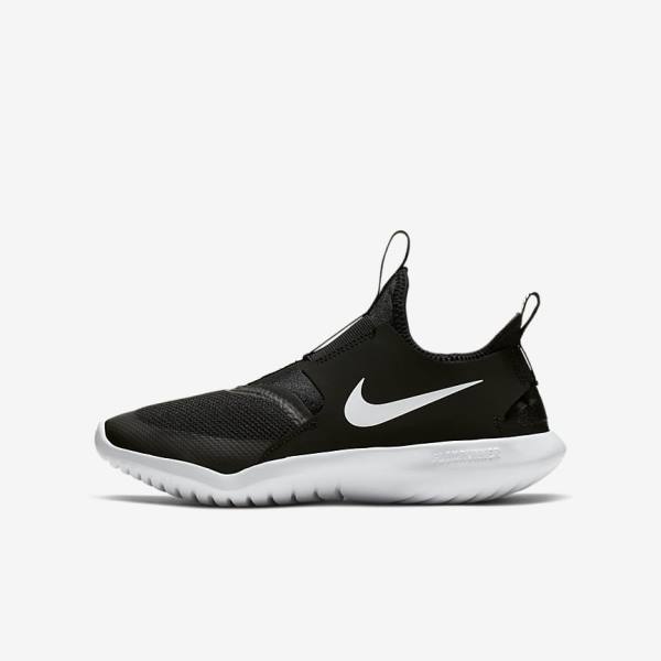 παπουτσια για τρεξιμο Nike Flex Runner Older παιδικα μαυρα ασπρα | NK861VGN