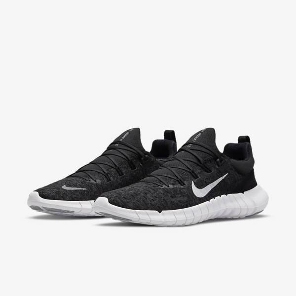 παπουτσια για τρεξιμο Nike Free Run 5.0 δρομου ανδρικα μαυρα | NK019ELK