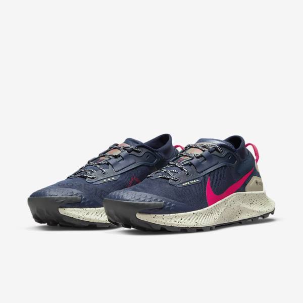 παπουτσια για τρεξιμο Nike Pegasus Trail 3 GORE-TEX αδιαβροχα Trail ανδρικα οψιάνος Ελιά κοκκινα | NK208YAD