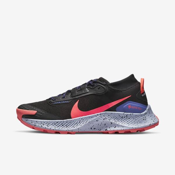 παπουτσια για τρεξιμο Nike Pegasus Trail 3 GORE-TEX αδιαβροχα Trail γυναικεια μαυρα ανοιχτο Μάνγκο κοκκινα | NK429RSZ