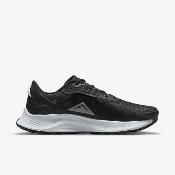 παπουτσια για τρεξιμο Nike Pegasus Trail 3 Trail ανδρικα μαυρα σκούρο γκρι Πλατίνα | NK480BTZ