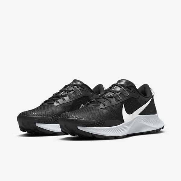 παπουτσια για τρεξιμο Nike Pegasus Trail 3 Trail ανδρικα μαυρα σκούρο γκρι Πλατίνα | NK480BTZ