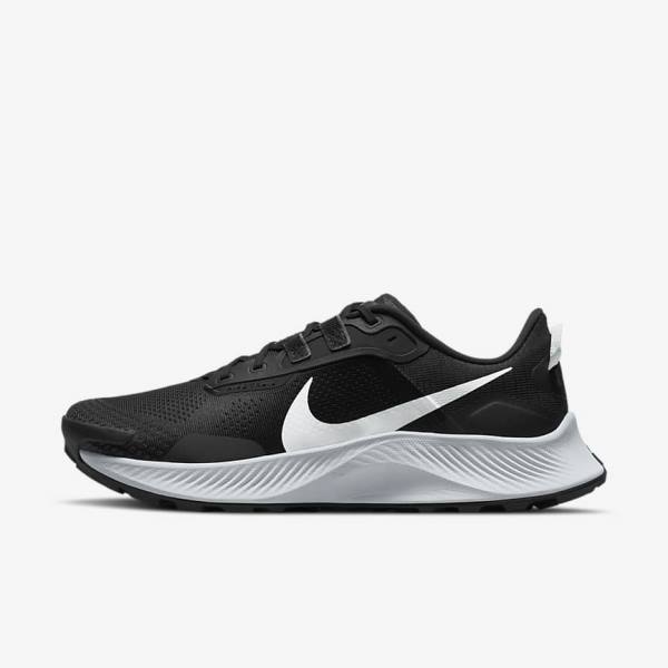 παπουτσια για τρεξιμο Nike Pegasus Trail 3 Trail ανδρικα μαυρα σκούρο γκρι Πλατίνα | NK480BTZ