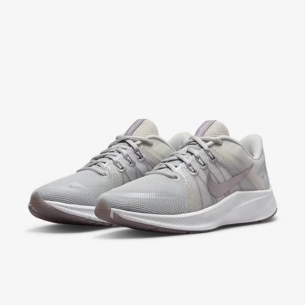 παπουτσια για τρεξιμο Nike Quest 4 Premium δρομου γυναικεια μαυρα ροζ σκούρο γκρι ασπρα | NK371BKZ