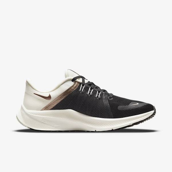 παπουτσια για τρεξιμο Nike Quest 4 Premium δρομου γυναικεια μεταλλικός γκρι | NK917WIF