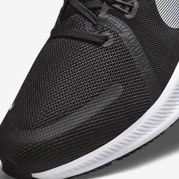 παπουτσια για τρεξιμο Nike Quest 4 δρομου ανδρικα μαυρα σκούρο γκρι ασπρα | NK381BVE