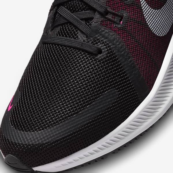 παπουτσια για τρεξιμο Nike Quest 4 δρομου γυναικεια μαυρα σκούρο γκρι ασπρα | NK823BEP