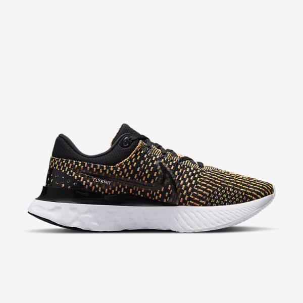 παπουτσια για τρεξιμο Nike React Infinity Run Flyknit 3 δρομου ανδρικα μαυρα μπλε ροζ ασπρα | NK037IZB