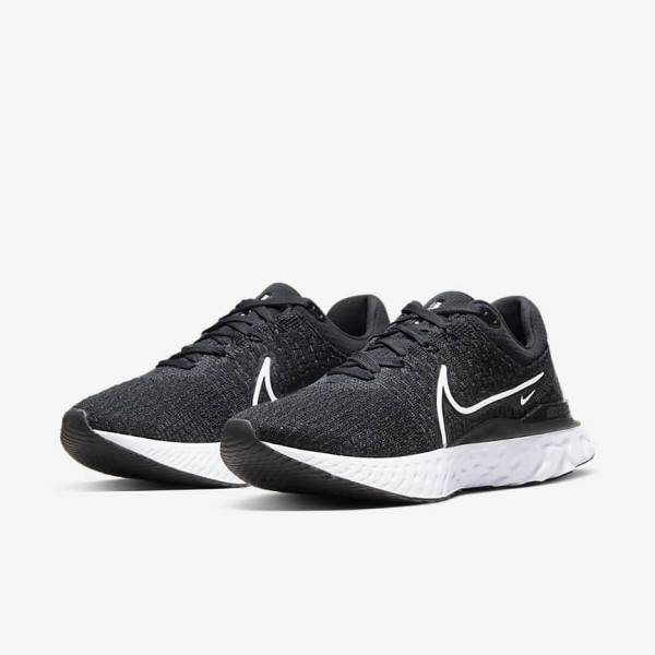 παπουτσια για τρεξιμο Nike React Infinity Run Flyknit 3 δρομου γυναικεια μαυρα ασπρα | NK297DOC