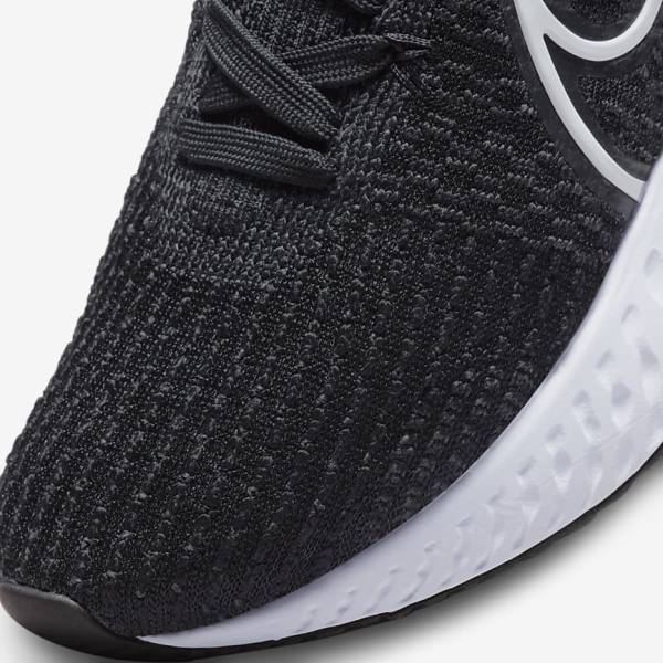 παπουτσια για τρεξιμο Nike React Infinity Run Flyknit 3 δρομου γυναικεια μαυρα ασπρα | NK297DOC