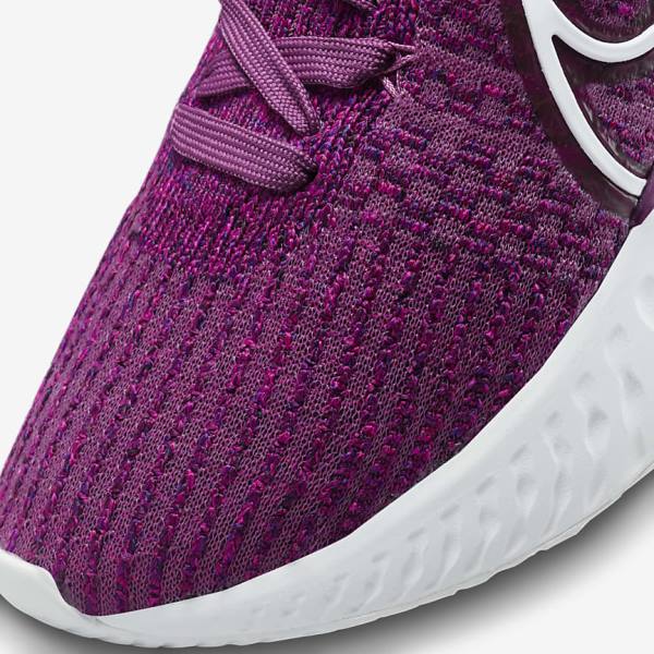 παπουτσια για τρεξιμο Nike React Infinity Run Flyknit 3 δρομου γυναικεια ανοιχτο μπορντο ροζ ασπρα | NK298PMR