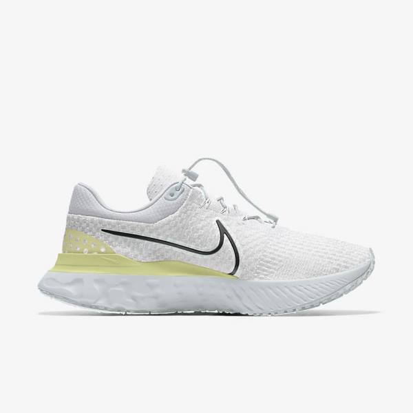 παπουτσια για τρεξιμο Nike React Infinity Run 3 By You Custom δρομου ανδρικα ασπρα | NK327RWF