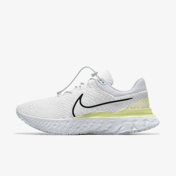 παπουτσια για τρεξιμο Nike React Infinity Run 3 By You Custom δρομου ανδρικα ασπρα | NK327RWF