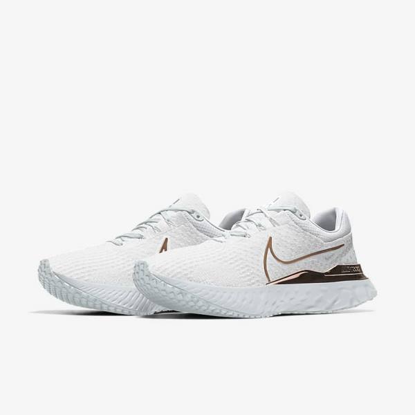 παπουτσια για τρεξιμο Nike React Infinity Run 3 By You Custom δρομου γυναικεια ασπρα | NK539QZD