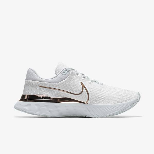 παπουτσια για τρεξιμο Nike React Infinity Run 3 By You Custom δρομου γυναικεια ασπρα | NK539QZD