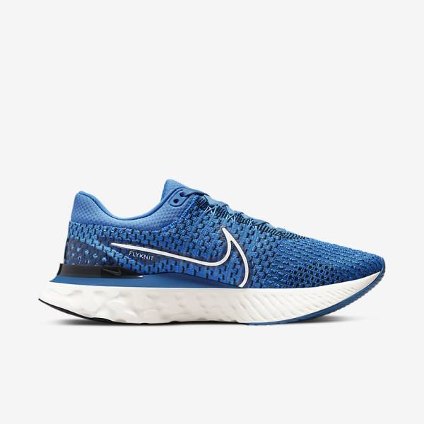 παπουτσια για τρεξιμο Nike React Infinity Run Flyknit 3 δρομου ανδρικα μπλε μαυρα | NK547BOA