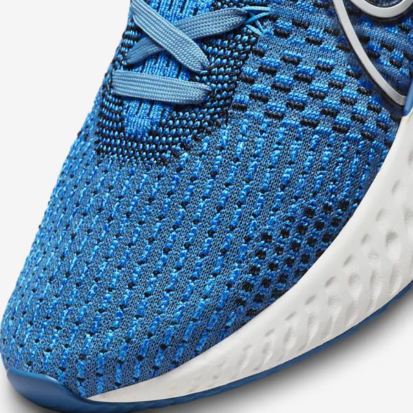 παπουτσια για τρεξιμο Nike React Infinity Run Flyknit 3 δρομου ανδρικα μπλε μαυρα | NK547BOA