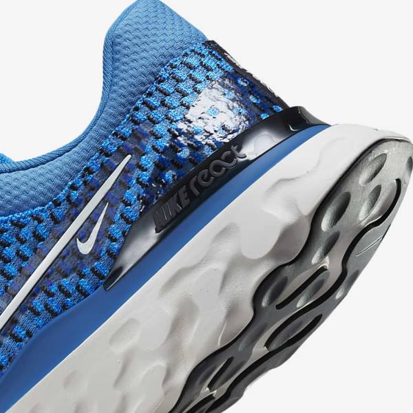 παπουτσια για τρεξιμο Nike React Infinity Run Flyknit 3 δρομου ανδρικα μπλε μαυρα | NK547BOA