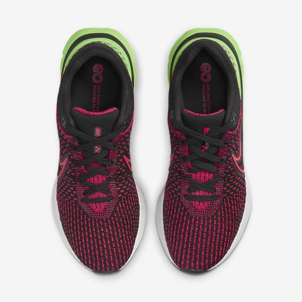 παπουτσια για τρεξιμο Nike React Infinity Run Flyknit 3 δρομου ανδρικα μαυρα πρασινο κοκκινα | NK659EMA