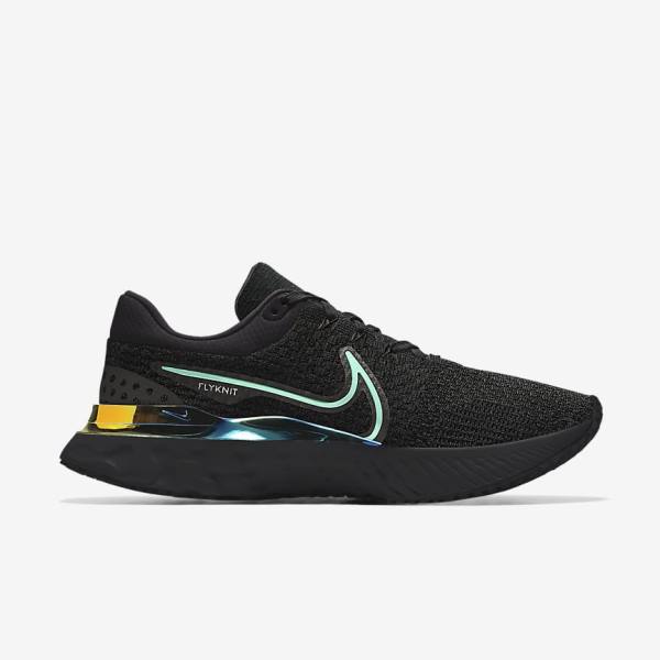 παπουτσια για τρεξιμο Nike React Infinity Run 3 By You Custom δρομου γυναικεια μαυρα | NK682JAU