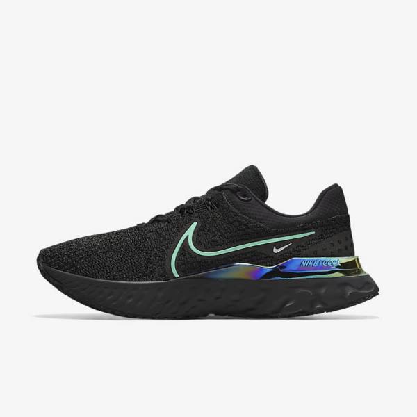 παπουτσια για τρεξιμο Nike React Infinity Run 3 By You Custom δρομου γυναικεια μαυρα | NK682JAU