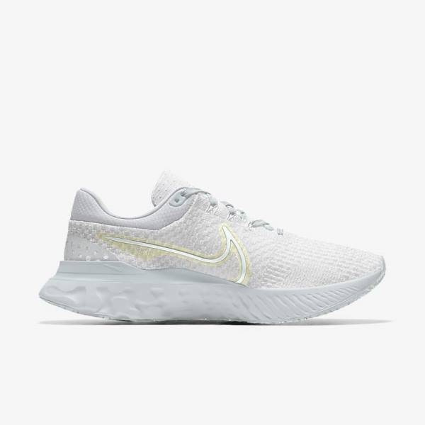 παπουτσια για τρεξιμο Nike React Infinity Run 3 By You Custom δρομου γυναικεια ασπρα | NK918THP