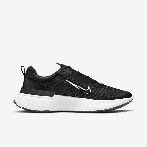 παπουτσια για τρεξιμο Nike React Miler 2 Shield Weatherised δρομου ανδρικα μαυρα ανοιχτο γκρι Πλατίνα | NK149TKF