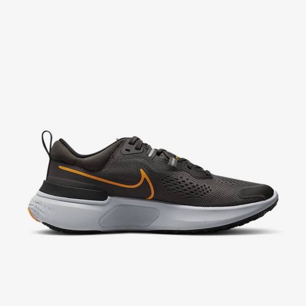 παπουτσια για τρεξιμο Nike React Miler 2 δρομου ανδρικα γκρι μαυρα γκρι | NK258NGY