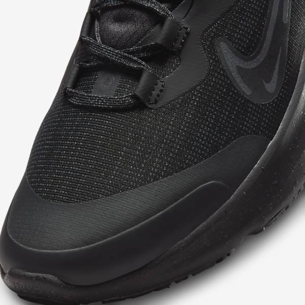 παπουτσια για τρεξιμο Nike React Miler 2 Shield Weatherised δρομου ανδρικα μαυρα σκούρο γκρι μαυρα | NK915CHS