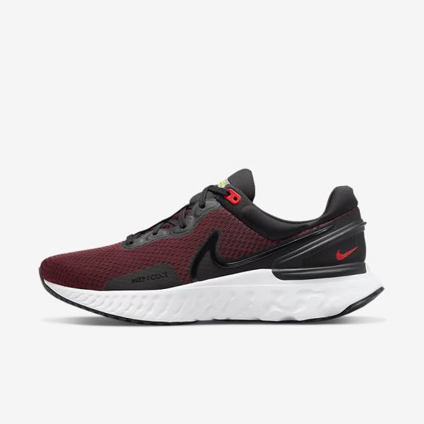 παπουτσια για τρεξιμο Nike React Miler 3 δρομου ανδρικα μαυρα κοκκινα ασπρα | NK965SQU