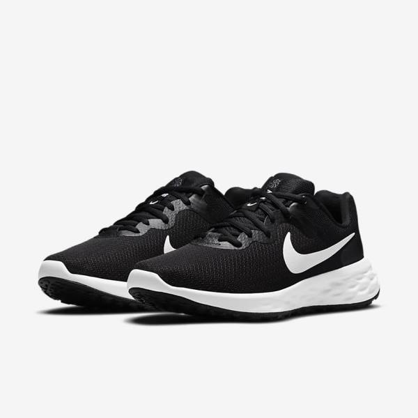 παπουτσια για τρεξιμο Nike Revolution 6 Next Nature δρομου ανδρικα μαυρα γκρι ασπρα | NK290PBS