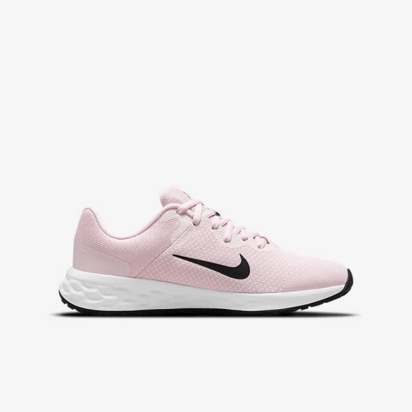 παπουτσια για τρεξιμο Nike Revolution 6 Older δρομου παιδικα ροζ μαυρα | NK310PMY