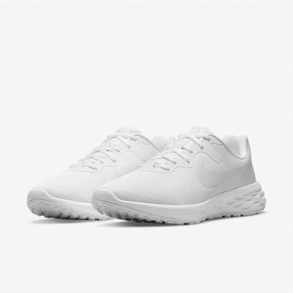 παπουτσια για τρεξιμο Nike Revolution 6 Next Nature δρομου ανδρικα ασπρα | NK386YZM