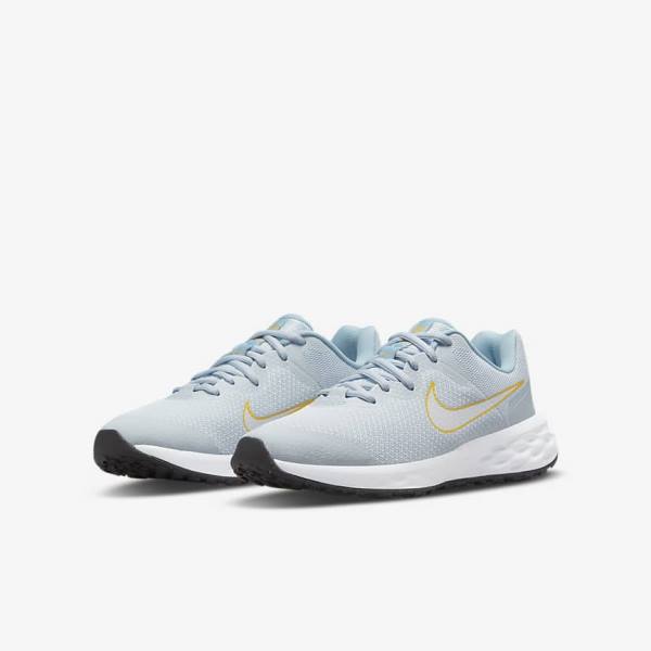 παπουτσια για τρεξιμο Nike Revolution 6 Older δρομου παιδικα μπλε Πολύχρωμο | NK519XUA