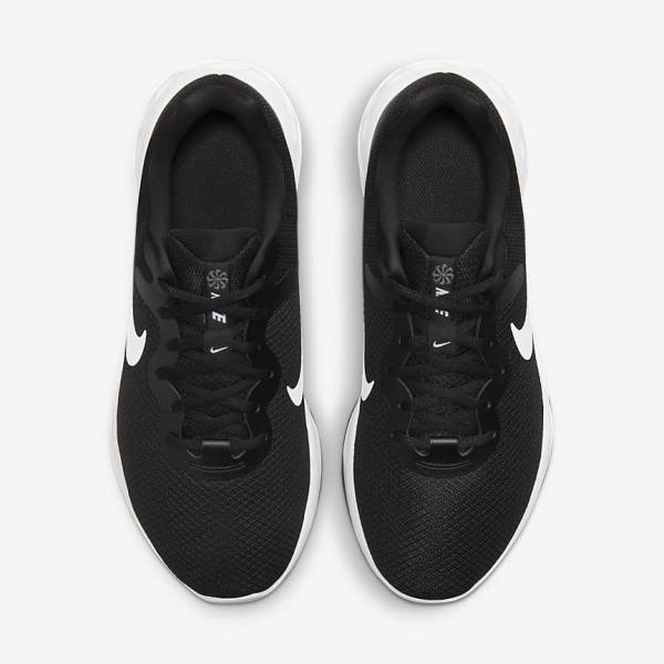 παπουτσια για τρεξιμο Nike Revolution 6 (Extra φαρδια) ανδρικα μαυρα γκρι ασπρα | NK786AHM