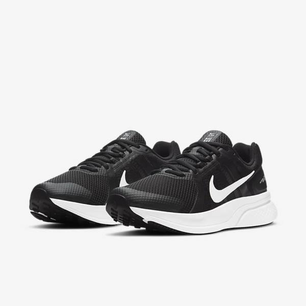 παπουτσια για τρεξιμο Nike Run Swift 2 δρομου ανδρικα μαυρα σκούρο γκρι ασπρα | NK672WHK