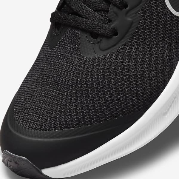 παπουτσια για τρεξιμο Nike Star Runner 3 Older δρομου παιδικα μαυρα σκούρο γκρι | NK379XHN