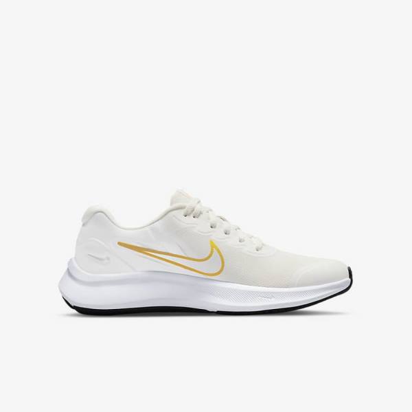 παπουτσια για τρεξιμο Nike Star Runner 3 Older δρομου παιδικα ασπρα χρυσο χρωμα Πολύχρωμο | NK649HYC