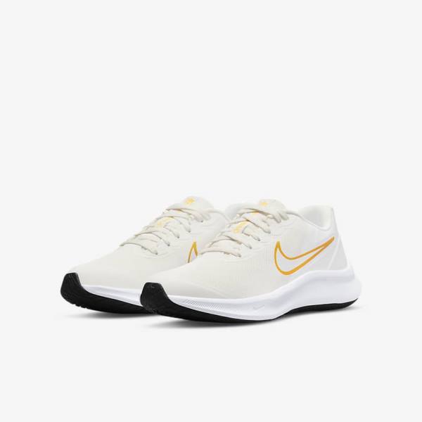 παπουτσια για τρεξιμο Nike Star Runner 3 Older δρομου παιδικα ασπρα χρυσο χρωμα Πολύχρωμο | NK649HYC