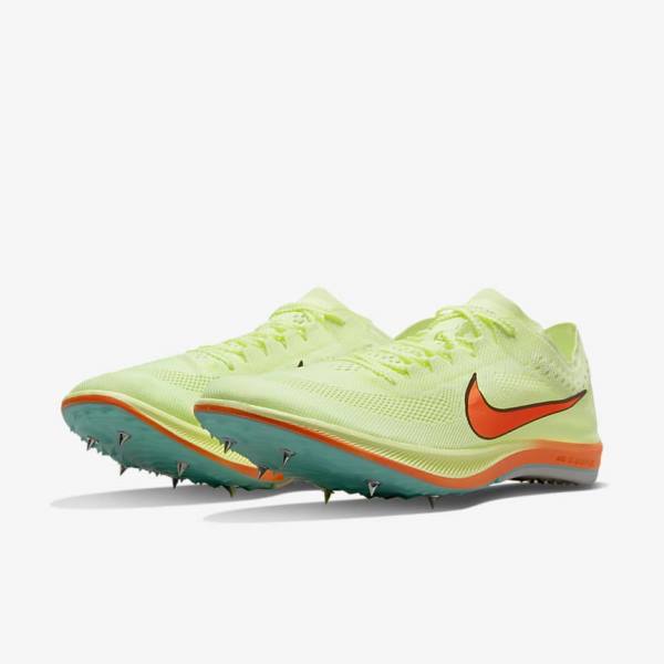 παπουτσια για τρεξιμο Nike ZoomX Dragonfly Athletics Distance Spikes ανδρικα τυρκουάζ μαυρα πορτοκαλι | NK074XLT